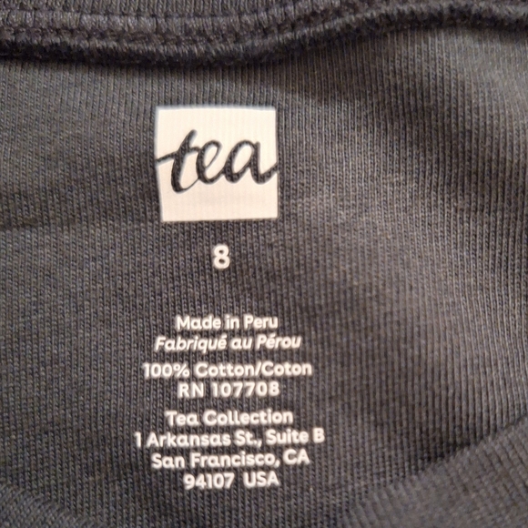 Boys Tea Collection  Long Sleeve Mountain Print Shirt - Black and Blue Size 8 - Picture 6 of 6